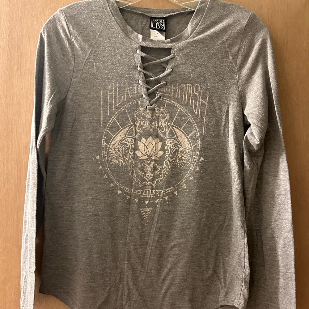 Namaste, long sleeve yoga shirt